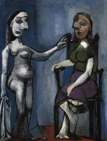 Pablo Picasso Contemplating People Personnes Contemplent